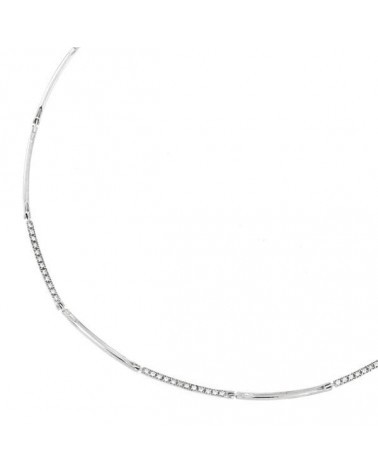 Gargantilla oro blanco 18k 43cm