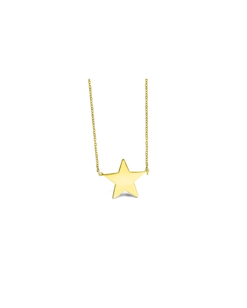 COLLAR ORO ESTRELLA PLANA