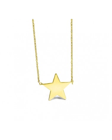 COLLAR ORO ESTRELLA PLANA