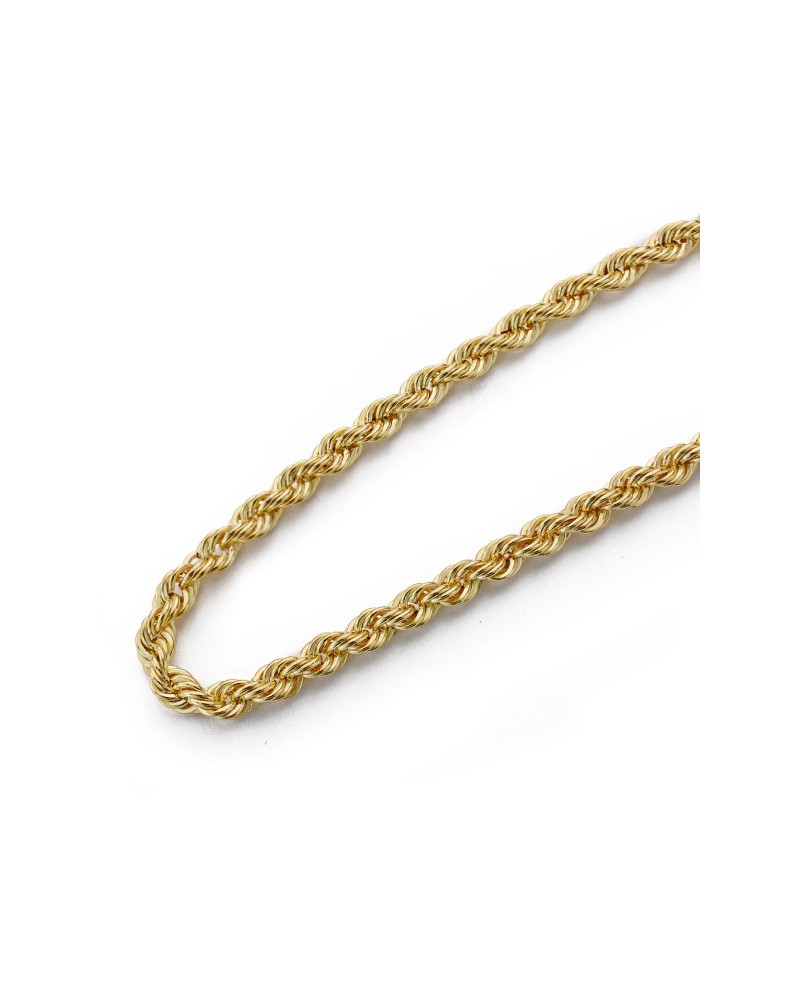 Cadena oro 18k cordón salomónico 50cm
