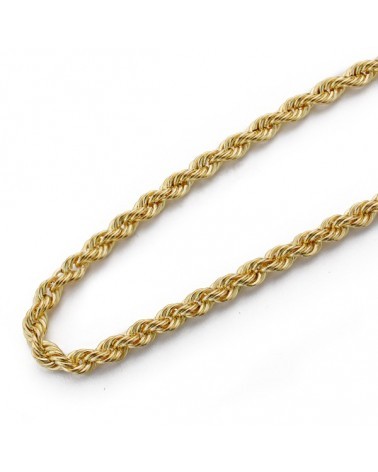 Cadena oro 18k cordón salomónico 50cm
