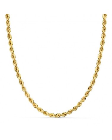 Cadena oro 18k cordón salomónico 60cm