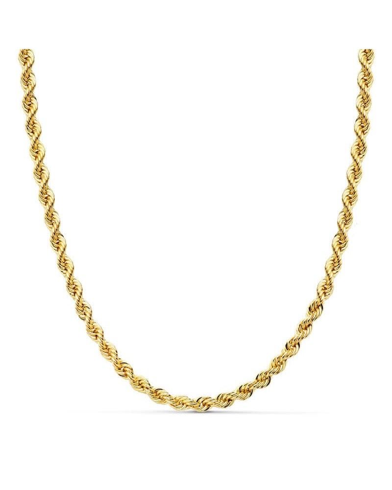 Cadena oro 18k cordón salomónico 60cm