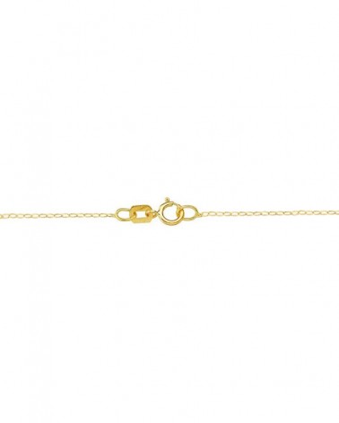 Gargantilla oro 18k corazón calado 40 cm