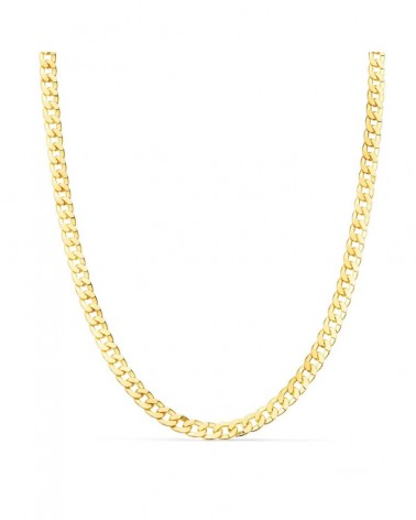 Cadena oro 18k barbada 60 cm ancho 3,75 mm