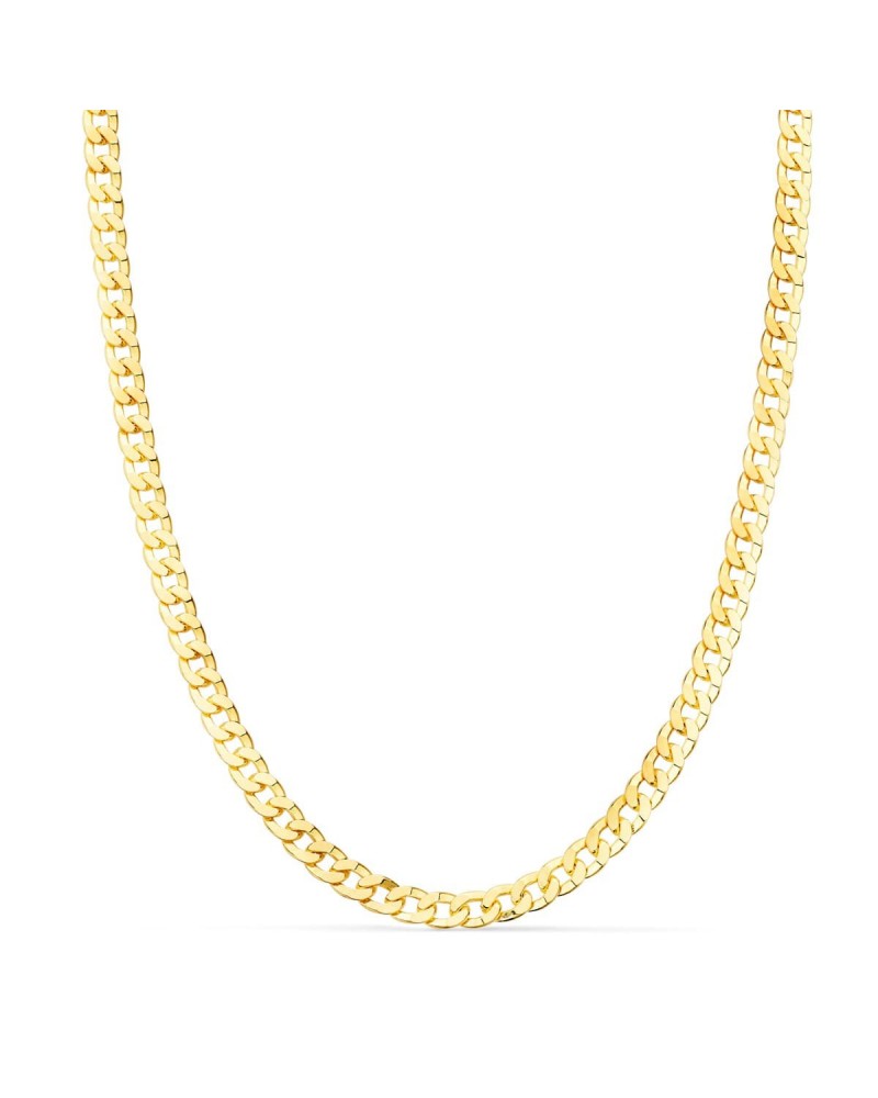 Cadena oro 18k barbada 60 cm ancho 3,75 mm