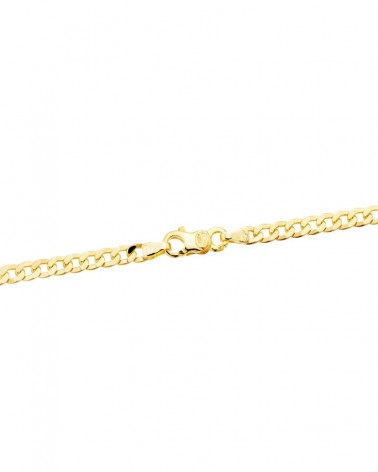 Cadena oro 18k barbada 60 cm ancho 3,75 mm
