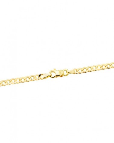 Cadena oro 18k barbada 60 cm ancho 3,75 mm