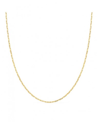 Cadena oro 18k amarillo forzada ancla 50cm