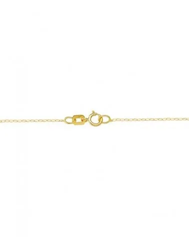 Gargantilla oro 18k chapas redondas 45cm