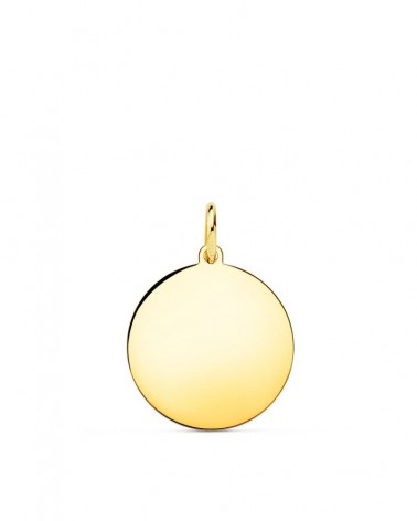 Disco oro 18k amarillo liso 16mm
