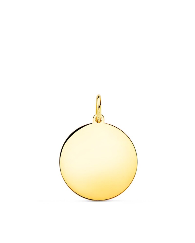 Disco oro 18k amarillo liso 16mm