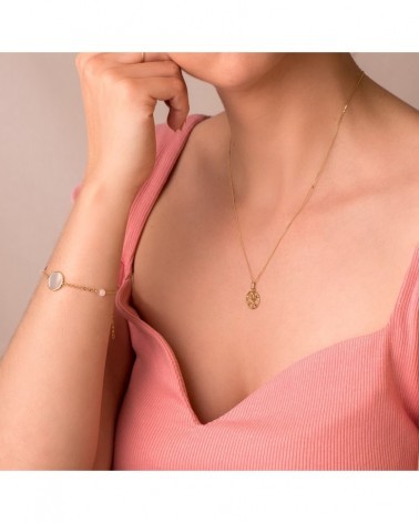 Colgante oro 18k horóscopo Sagitario circonita 12mm