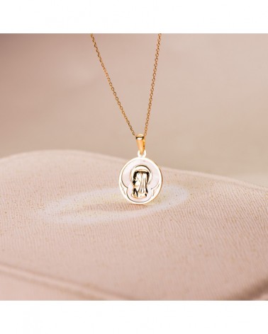 Medalla de Oro de 18k Virgen PM-22221