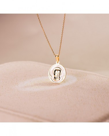 Medalla de Oro de 18k Virgen PM-22221