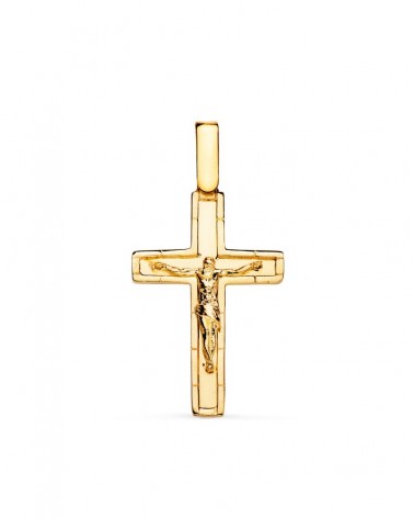 Cruz oro 18k amarillo con Cristo 26x17mm