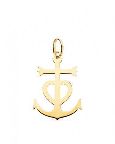 Cruz Camarga oro 18k amarillo 27x19mm