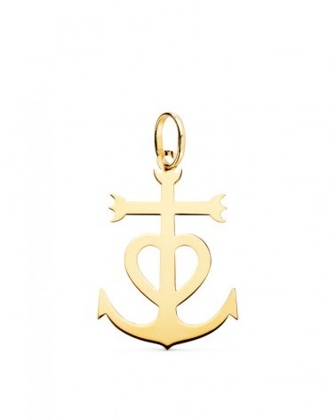 Cruz Camarga oro 18k amarillo 27x19mm