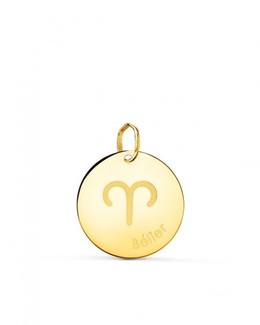 Colgante oro 18k horóscopo Aries 16mm