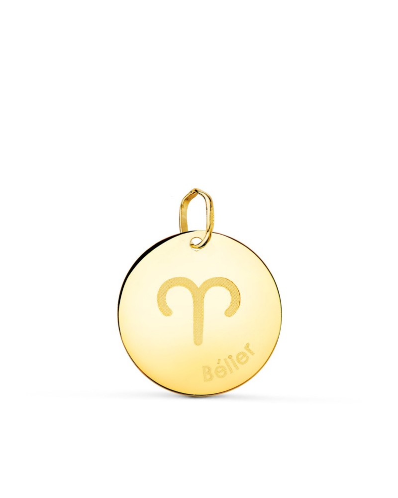 Colgante oro 18k horóscopo Aries 16mm
