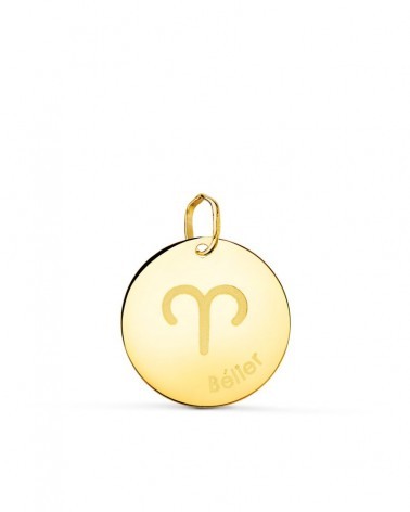 Colgante oro 18k horóscopo Aries 16mm
