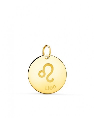 Colgante oro 18k horóscopo Leo 16 mm