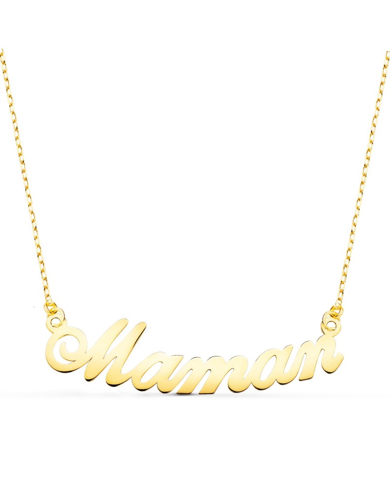 Gargantilla oro 18k amarillo nombre Mamá 34mm