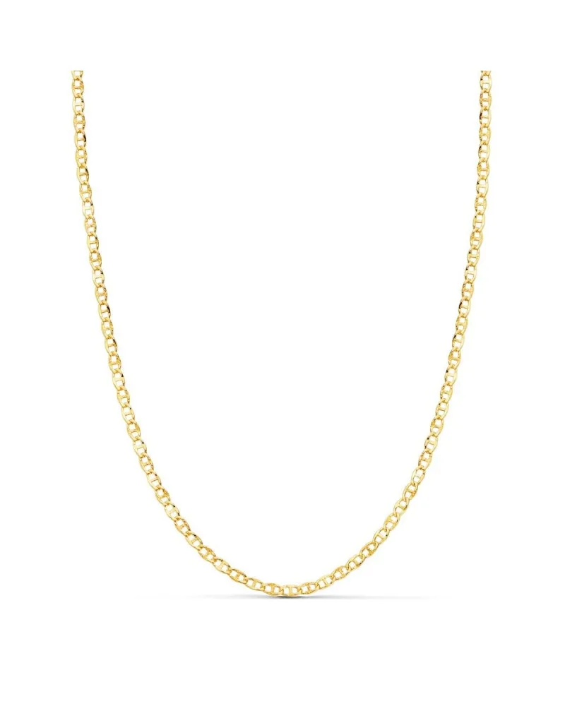 Cadena oro 18k ancla hueca tallada 2 mm 50 cm