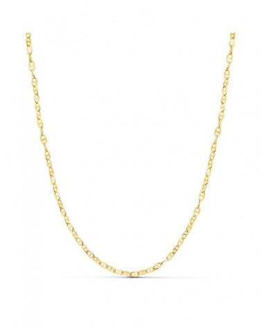 Cadena oro 18k amarillo ancla hueca 50cm