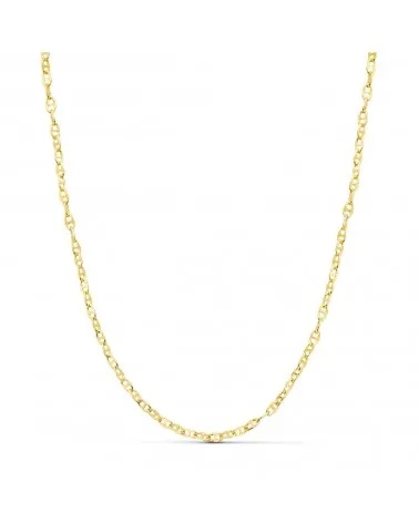 Cadena oro 18k amarillo ancla hueca 2 mm 50cm
