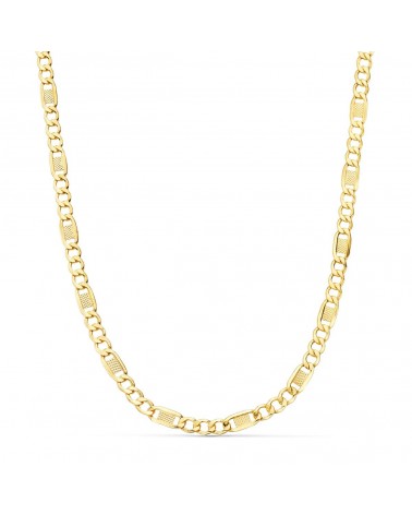 Cadena oro 18k 3x1 60cm 4mm