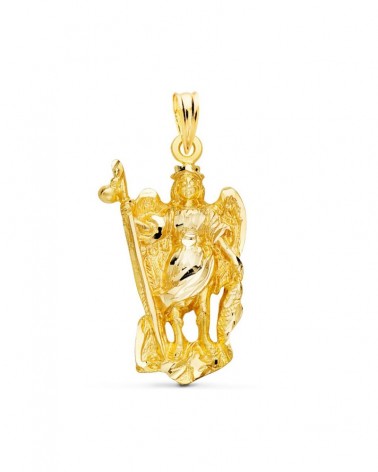 Colgante oro 18k San Rafael silueta 29x17mm