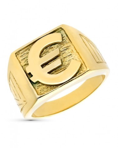 Sello oro amarillo 18k cuadrado grabado 15x15mm
