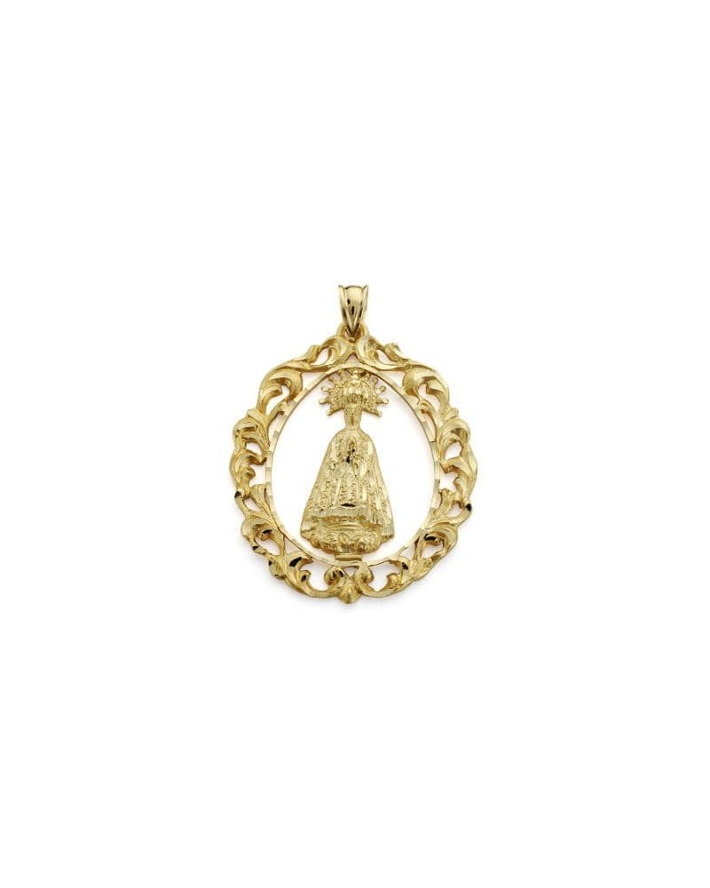 Medalla Virgen de la Asunción oro 18k 43x35 mm