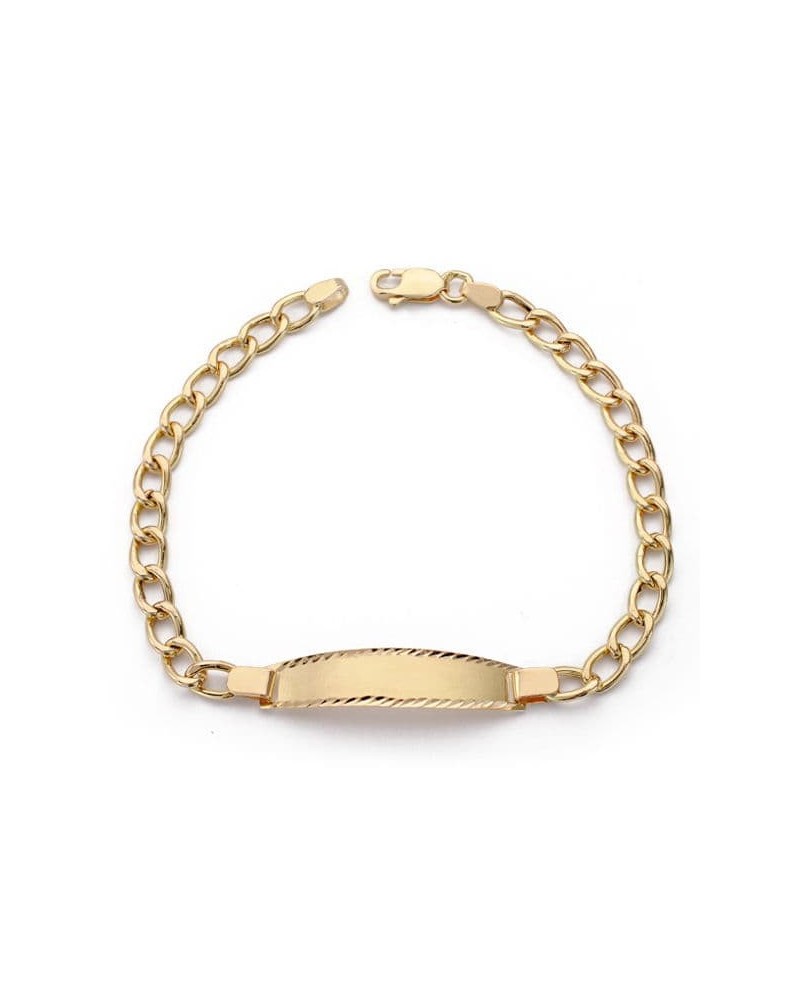 Pulsera esclava oro 18k barbada 18,5 cm