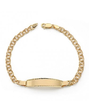 Pulsera esclava oro 18k cadena húngara 18 cm