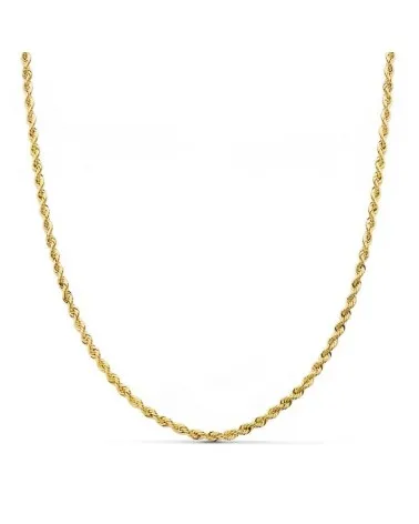 Cordón oro 18k salomónico amarillo 50 cm