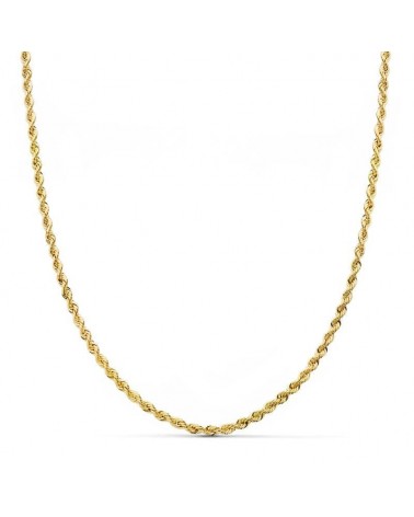 Cordón oro 18k salomónico ligero 2,2mm 60cm