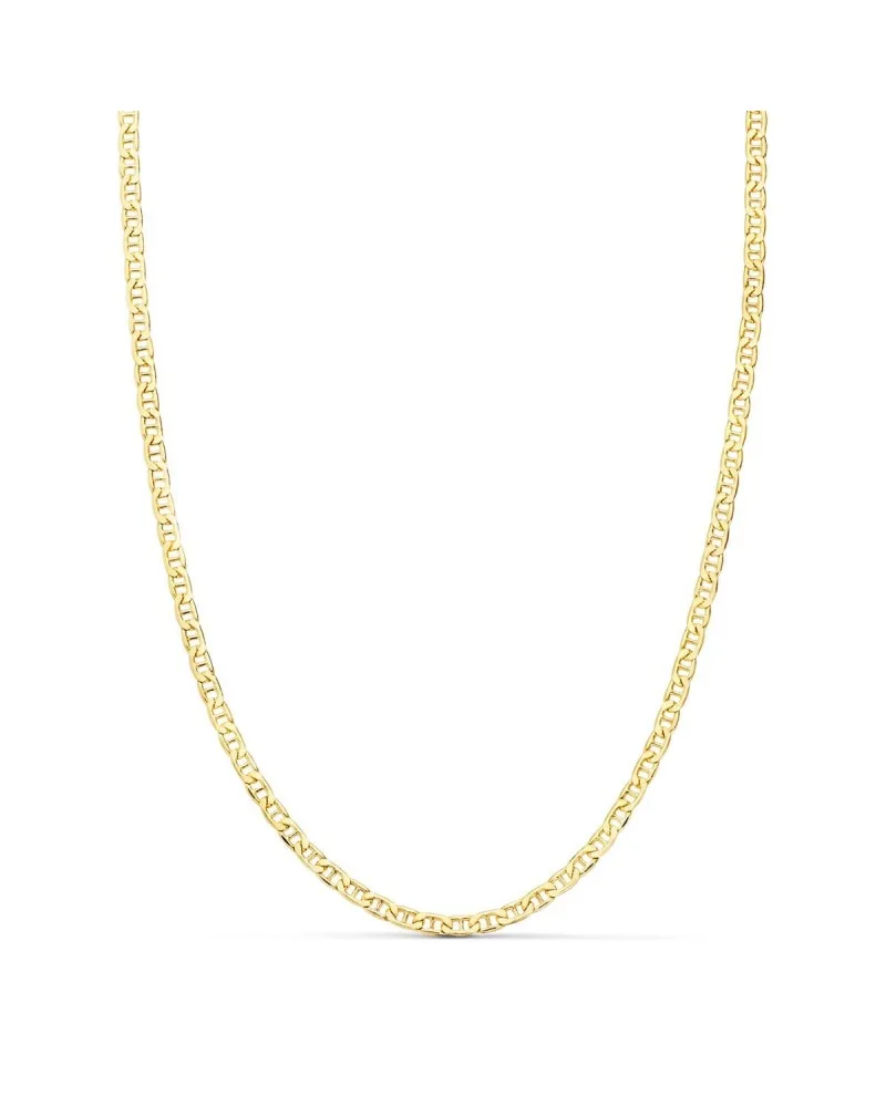 Cadena oro 18k estilo ancla plana hueca 2 mm 45cm