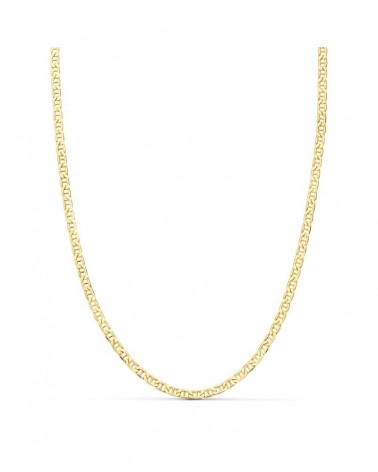 Cadena oro 18k ancla plana hueca 50 cm