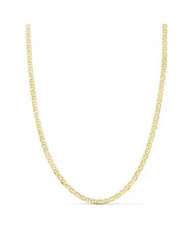Cadena oro 18k ancla plana hueca 2 mm 50 cm