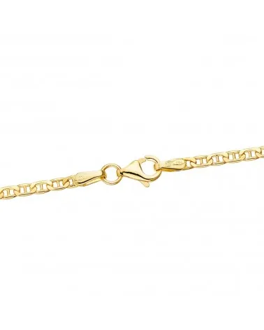 Cadena oro 18k ancla plana hueca 2 mm 50 cm - foto 2