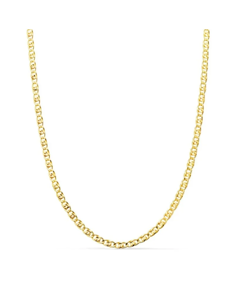 Cadena oro 18k amarillo ancla hueca 50cm 2mm