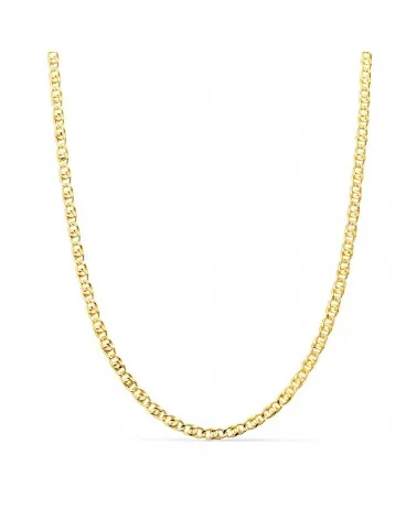 Cadena oro 18k amarillo ancla hueca 50cm 2mm