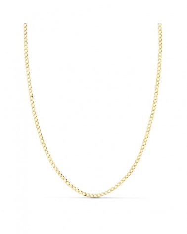 Cadena oro 18k barbada maciza 50 cm 1,5 mm