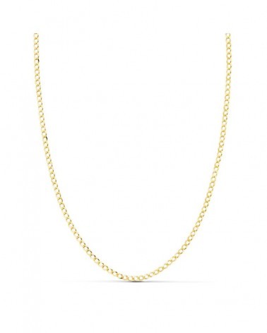 Cadena oro 18k barbada maciza 50 cm 1,5 mm
