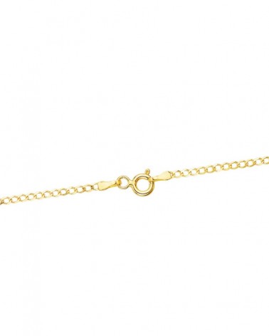 Cadena oro 18k barbada maciza 50 cm 1,5 mm
