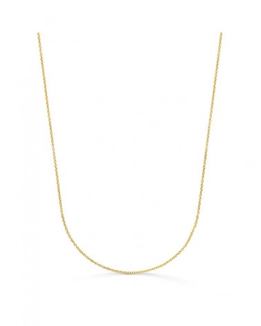 Cadena oro 18k rolo maciza 40 cm 1 mm