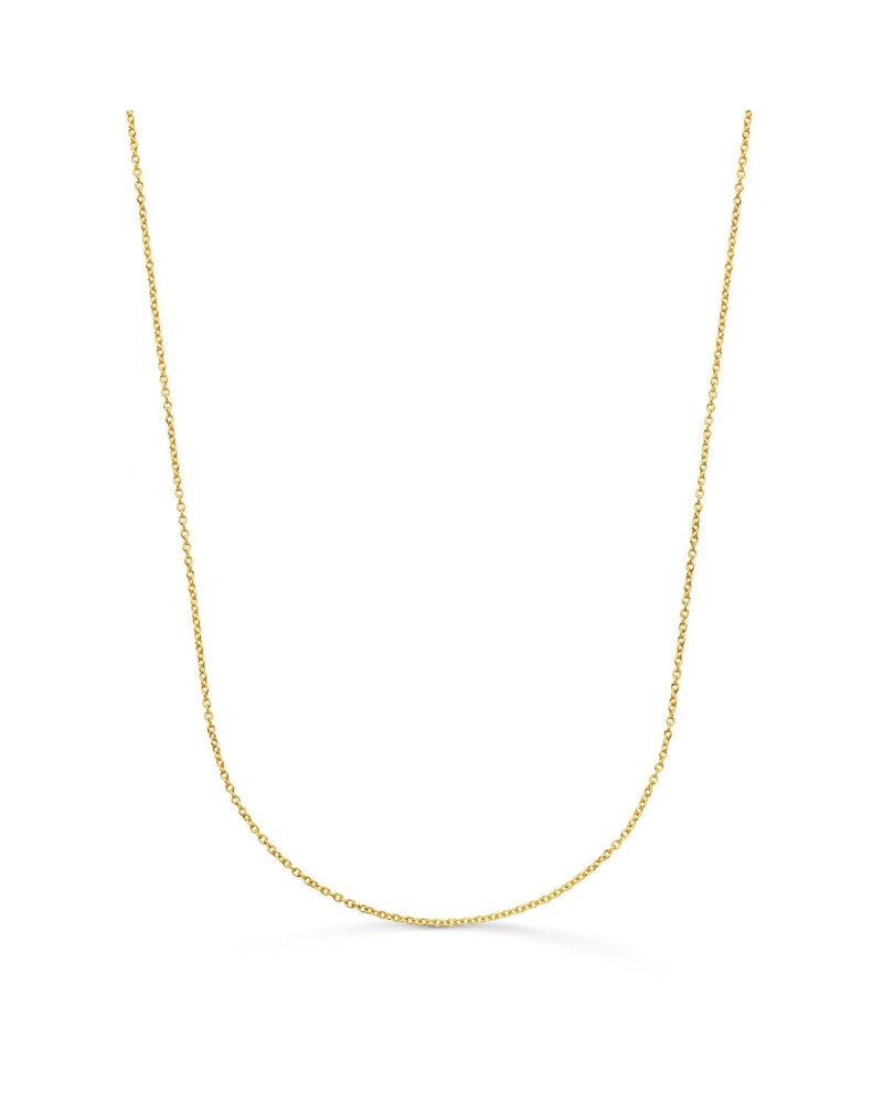 Cadena oro 18k rolo maciza 40 cm 1 mm
