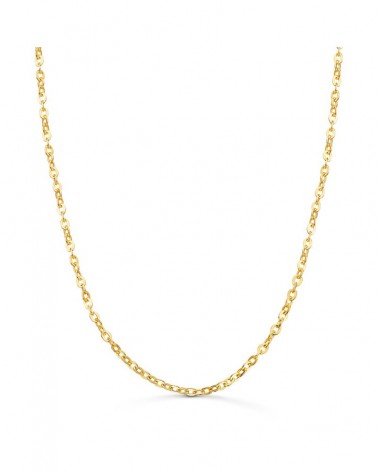 Cadena oro 18k forzada hueca 2,5 mm 45 cm